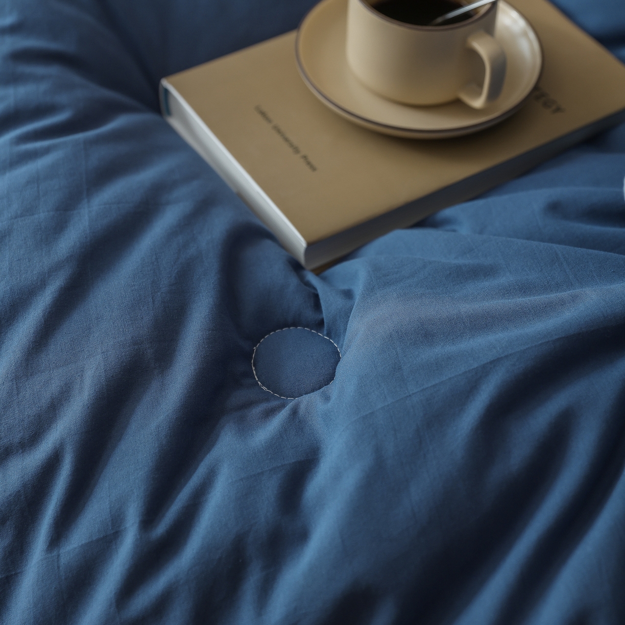 91家纺网 家纺一手货源 找家纺 雯雨家纺 2025新款里外全棉新疆棉花被被子被芯 深蓝