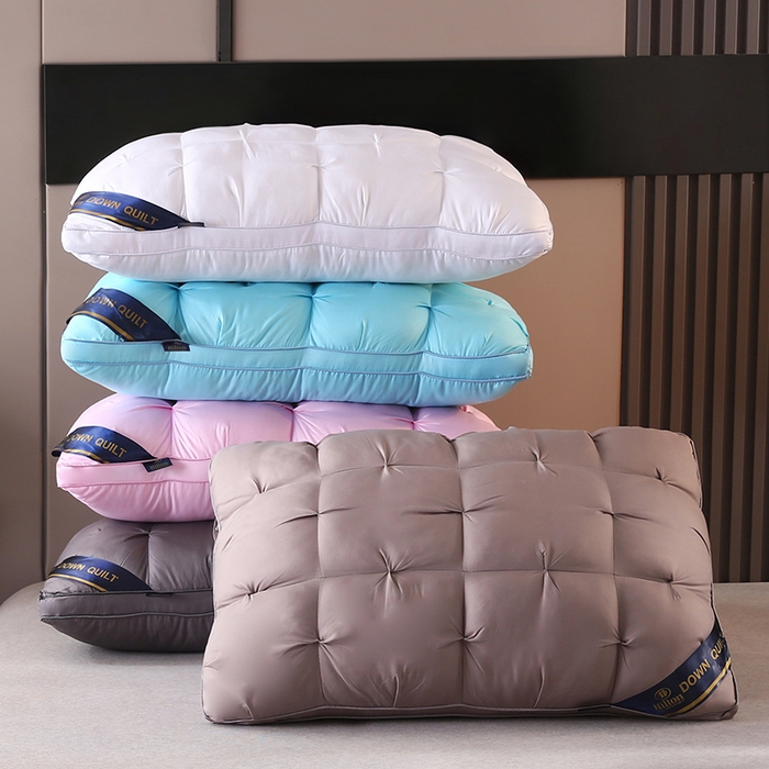 91家纺网 家纺一手货源 找家纺 （总）金牛枕芯 2025新款希尔顿星级酒店扭花枕头成人单边48×74枕头枕芯