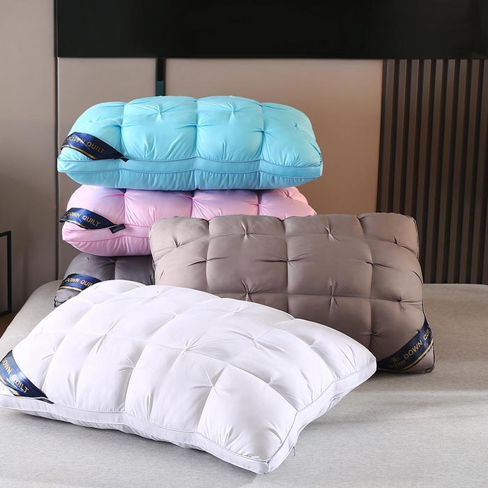 91家纺网 家纺一手货源 找家纺 （总）金牛枕芯 2025新款希尔顿星级酒店扭花枕头成人单边48×74枕头枕芯