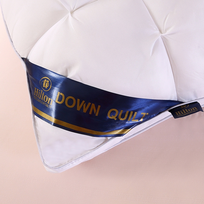 91家纺网 家纺一手货源 找家纺 金牛枕芯 2025新款希尔顿星级酒店扭花枕头成人单边48×74枕头枕芯 星级酒店枕-白色