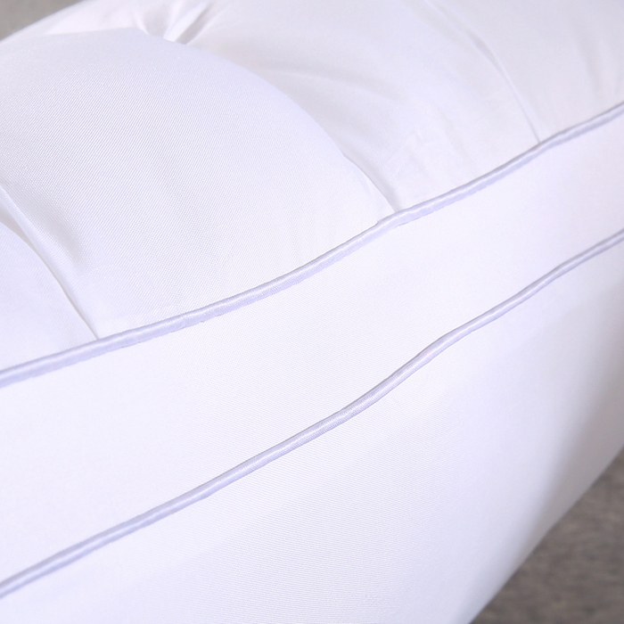 91家纺网 家纺一手货源 找家纺 金牛枕芯 2025新款希尔顿星级酒店扭花枕头成人单边48×74枕头枕芯 星级酒店枕-白色