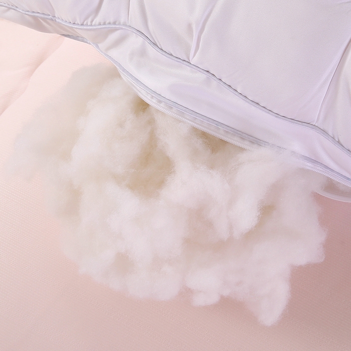 91家纺网 家纺一手货源 找家纺 金牛枕芯 2025新款希尔顿星级酒店扭花枕头成人单边48×74枕头枕芯 星级酒店枕-白色