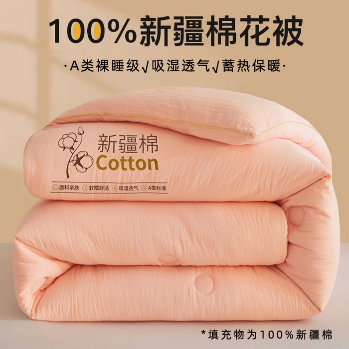 91家纺网 家纺一手货源 找家纺 （总）锦逸家居 2025新款A类水洗棉100%新疆棉花被棉絮春秋被冬被被子被芯