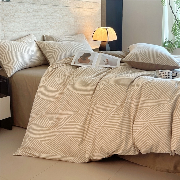 91家纺网 家纺一手货源 找家纺 （总）琪格格纺织 2025新款磨毛印花四件套