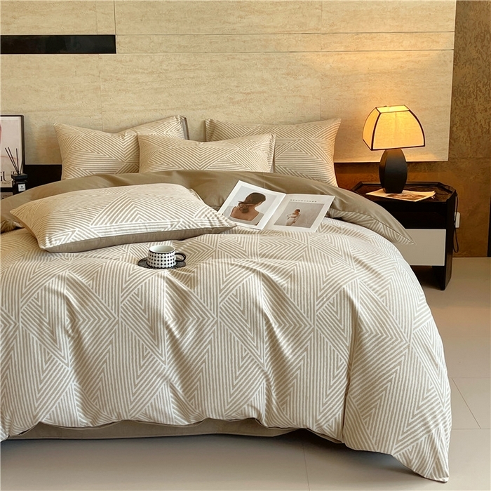 91家纺网 家纺一手货源 找家纺 （总）琪格格纺织 2025新款磨毛印花四件套