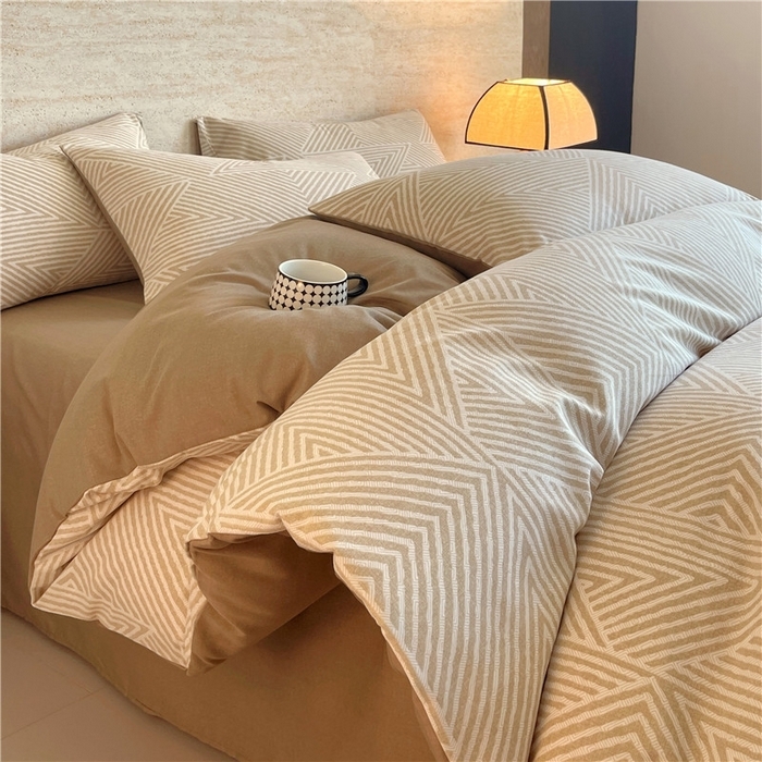 （总）琪格格纺织 2025新款磨毛印花四件套