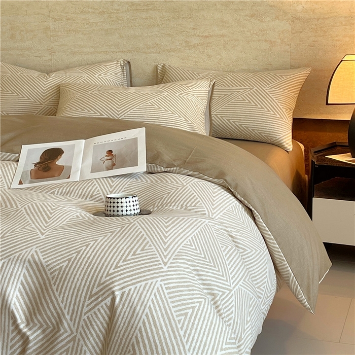 91家纺网 家纺一手货源 找家纺 （总）琪格格纺织 2025新款磨毛印花四件套