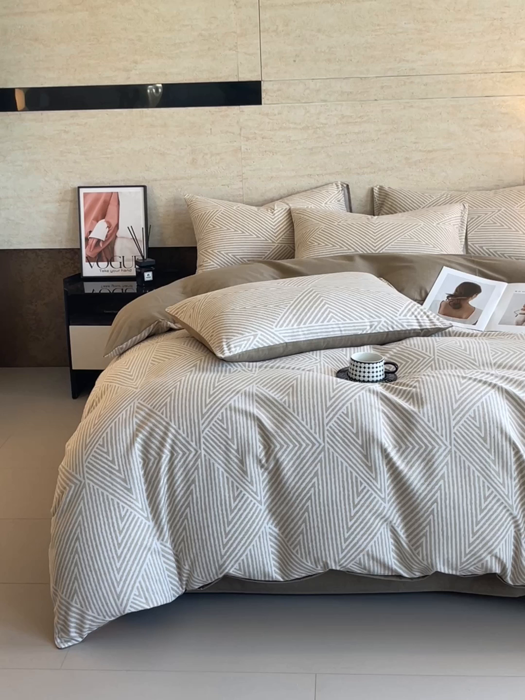 91家纺网 家纺一手货源 找家纺 （总）琪格格纺织 2025新款磨毛印花四件套