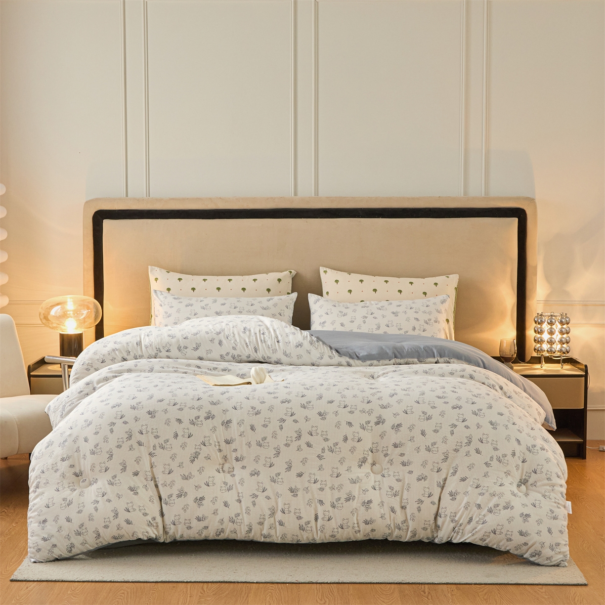 91家纺网 家纺一手货源 找家纺 换种生活 2025新款A类泡泡棉冬被被子被芯 安吉拉