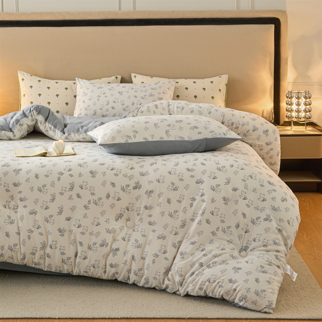 91家纺网 家纺一手货源 找家纺 换种生活 2025新款A类泡泡棉冬被被子被芯 安吉拉