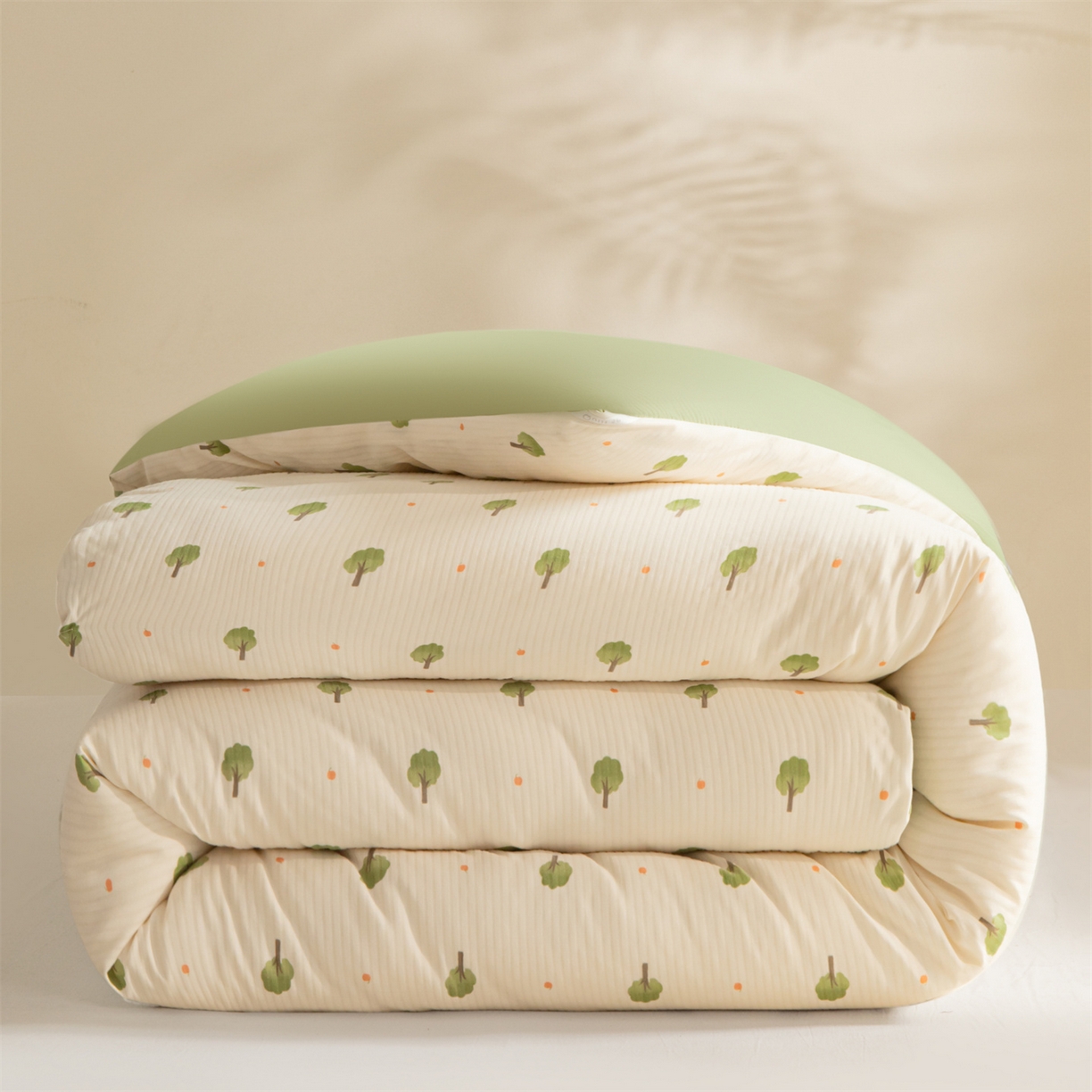换种生活 2025新款A类泡泡棉冬被被子被芯 森林绿