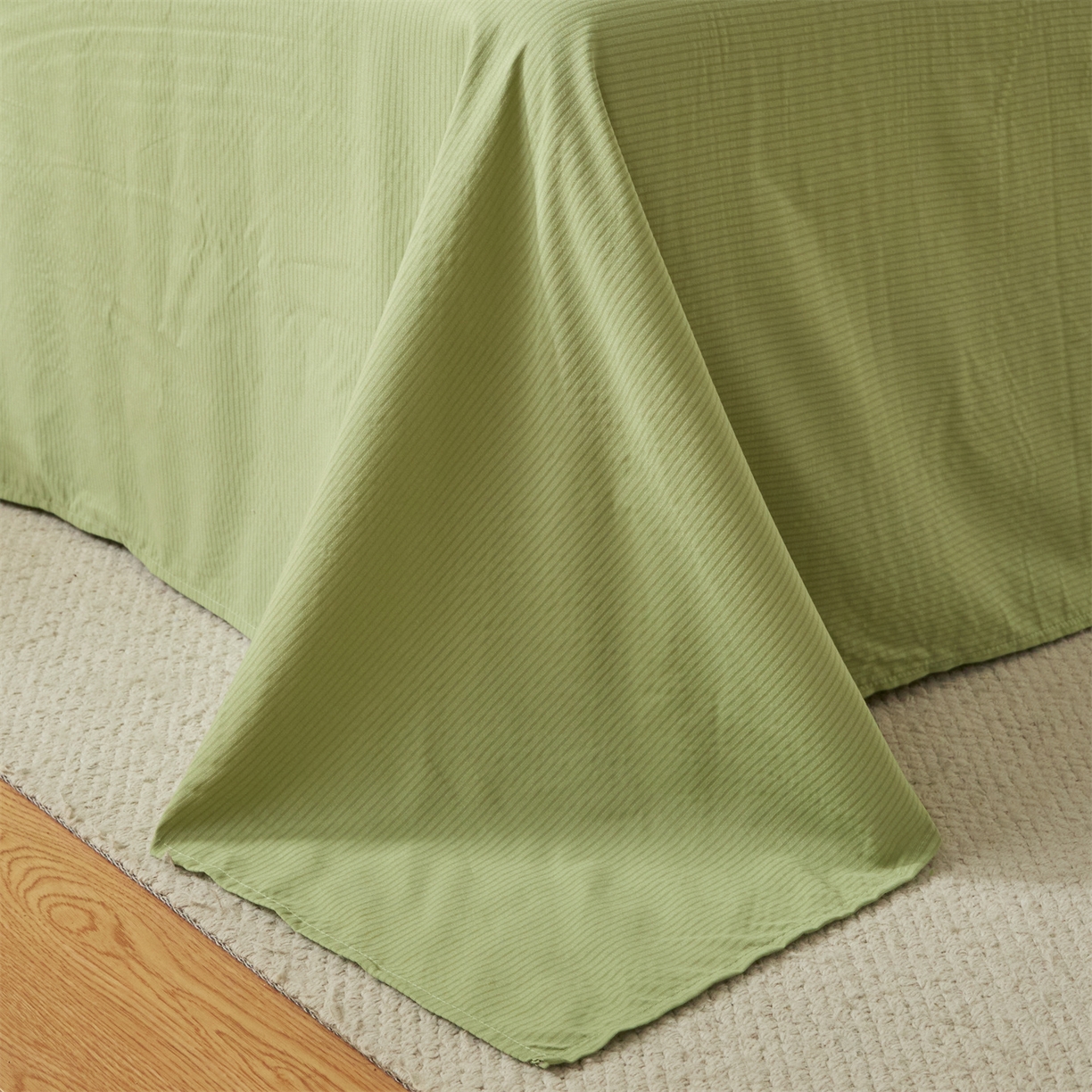 91家纺网 家纺一手货源 找家纺 换种生活 2025新款A类泡泡棉冬被被子被芯 森林绿