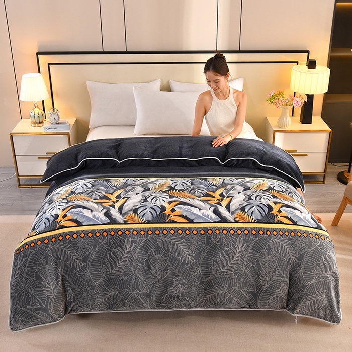 91家纺网 家纺一手货源 找家纺 （总）雨洋2025新款加厚保暖牛奶绒金貂婴儿绒单被套