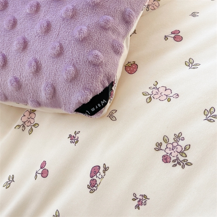 91家纺网 家纺一手货源 找家纺 暖生活 2025新款针织棉豆豆绒大豆秋冬被 被子被芯 花花鸭