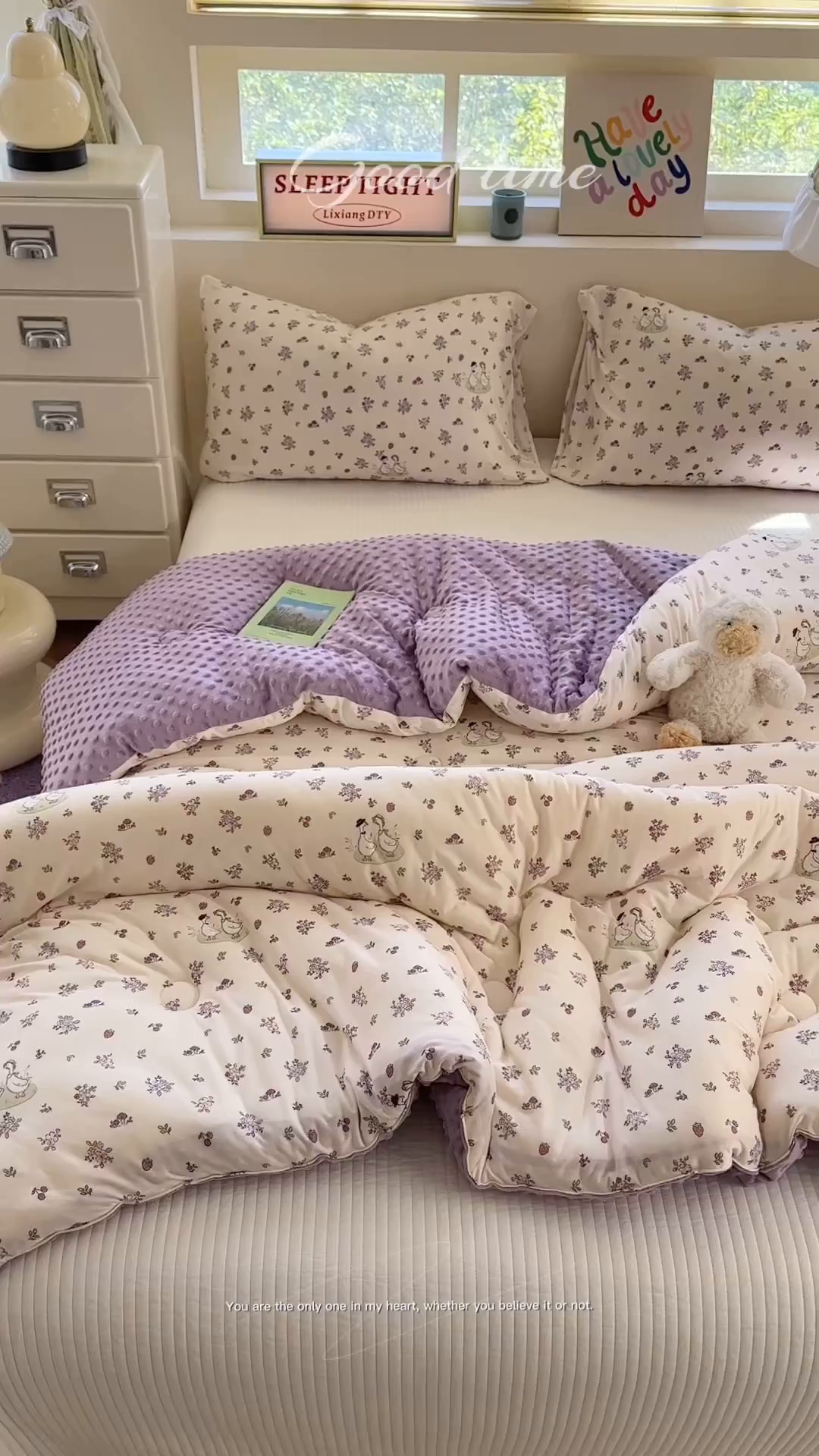 91家纺网 家纺一手货源 找家纺 暖生活 2025新款针织棉豆豆绒大豆秋冬被 被子被芯 花花鸭