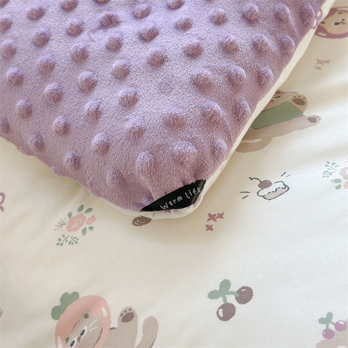 91家纺网 家纺一手货源 找家纺 暖生活 2025新款针织棉豆豆绒大豆秋冬被 被子被芯 茄喵