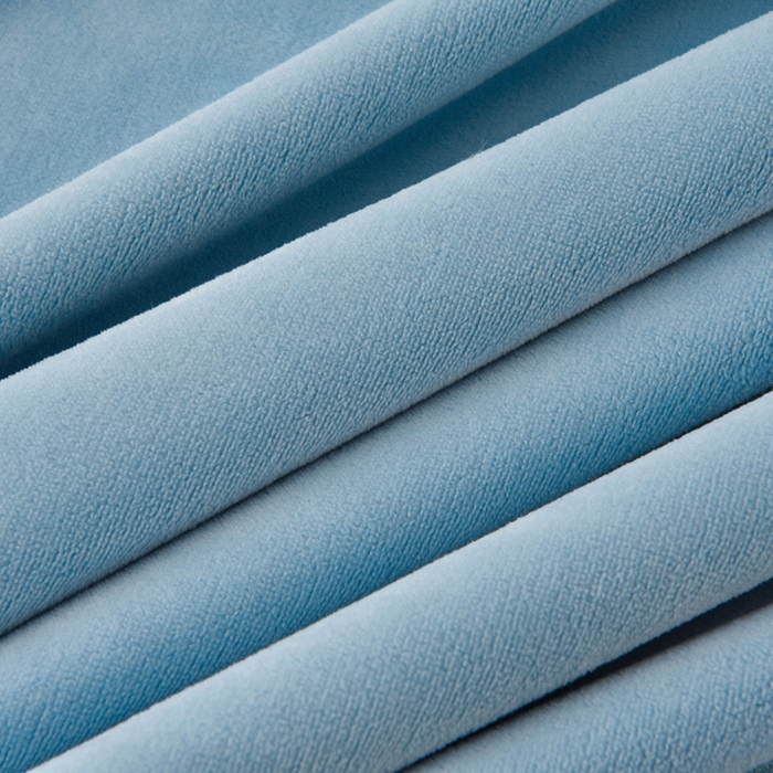 91家纺网 家纺一手货源 找家纺 牵依 2025新款高克重绣花牛奶绒四件套 可可熊-宾利蓝