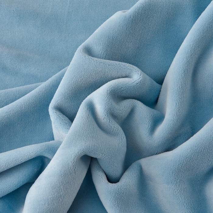 91家纺网 家纺一手货源 找家纺 牵依 2025新款高克重绣花牛奶绒四件套 可可熊-宾利蓝