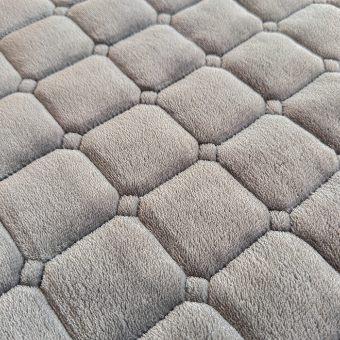 91家纺网 家纺一手货源 找家纺 雅萱家纺 2025新款牛奶绒夹棉印花床垫学生图 绒床垫-灰色