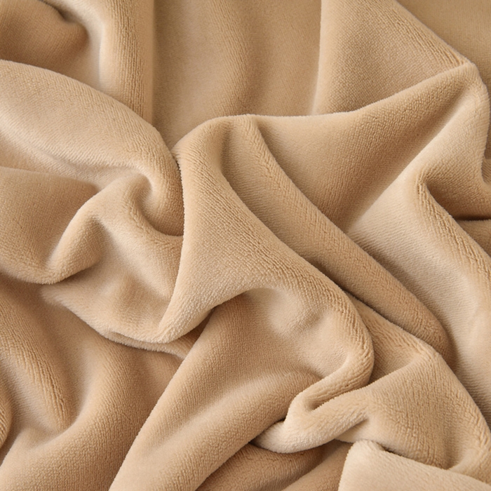 91家纺网 家纺一手货源 找家纺 牵依 2025新款高克重绣花牛奶绒四件套 可可熊-奶咖