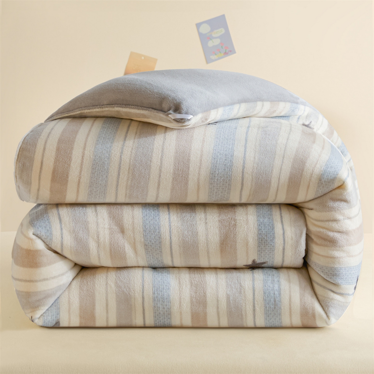 换种生活 2025新款A类牛奶绒夹棉冬被被子被芯 派大星