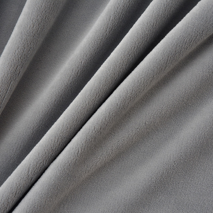 91家纺网 家纺一手货源 找家纺 牵依 2025新款高克重绣花牛奶绒四件套 可可熊-浅灰