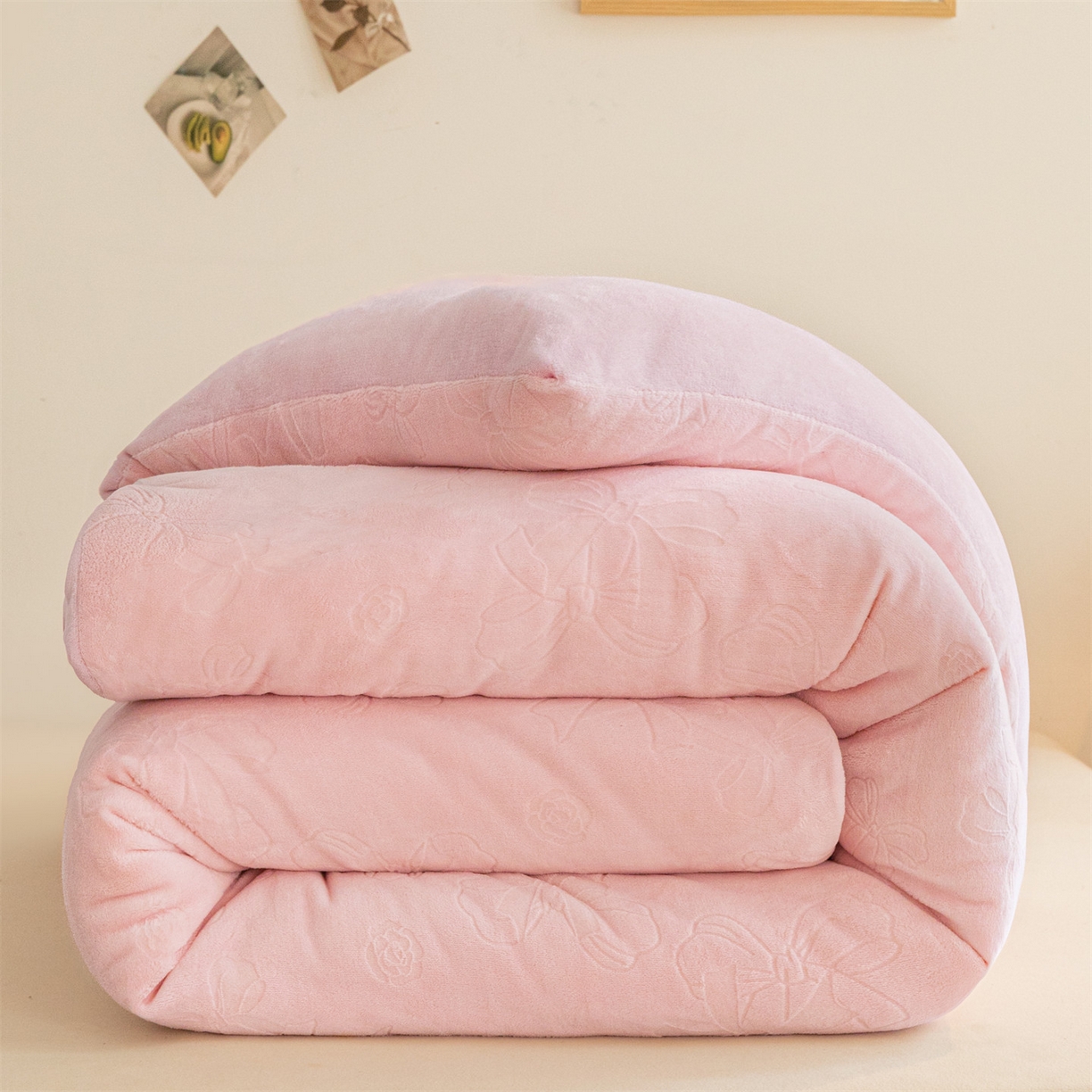 91家纺网 家纺一手货源 找家纺 （总）换种生活 2025新款A类立体雕花绒冬被被子被芯