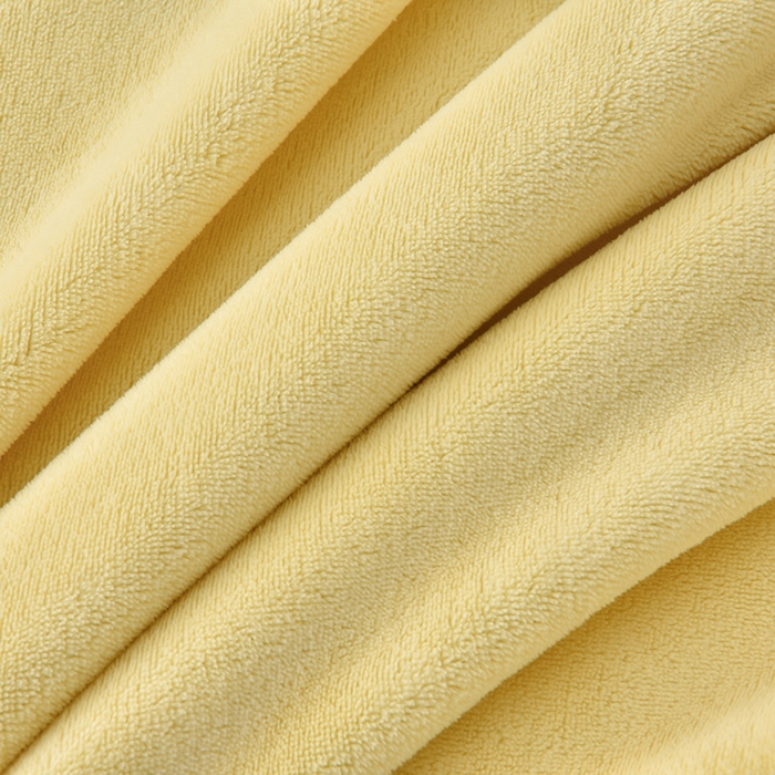 91家纺网 家纺一手货源 找家纺 牵依 2025新款高克重绣花牛奶绒四件套 足球小熊-奶油黄