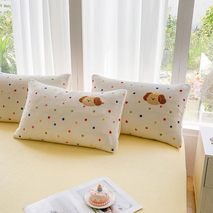 91家纺网 家纺一手货源 找家纺 茉礼 2025新款A类加厚毛巾绣牛奶绒四件套毛巾绣四件套 动物会