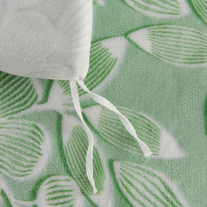 91家纺网 家纺一手货源 找家纺 牵依 2025新款牛奶绒小包边印花四件套 爱莎绿