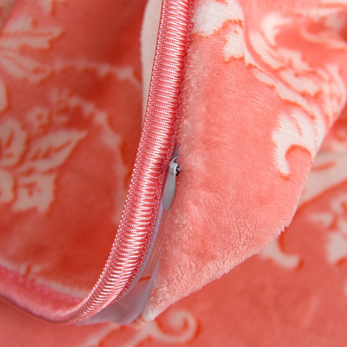 91家纺网 家纺一手货源 找家纺 牵依 2025新款牛奶绒小包边印花四件套 半夏时光-浅粉