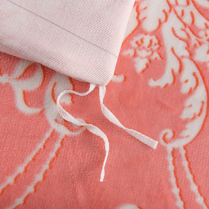 91家纺网 家纺一手货源 找家纺 牵依 2025新款牛奶绒小包边印花四件套 半夏时光-浅粉