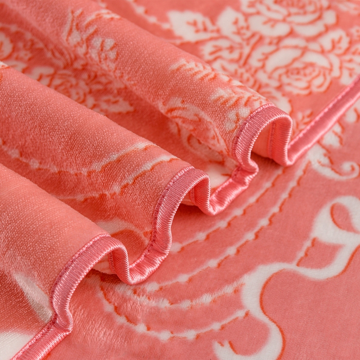 91家纺网 家纺一手货源 找家纺 牵依 2025新款牛奶绒小包边印花四件套 半夏时光-浅粉