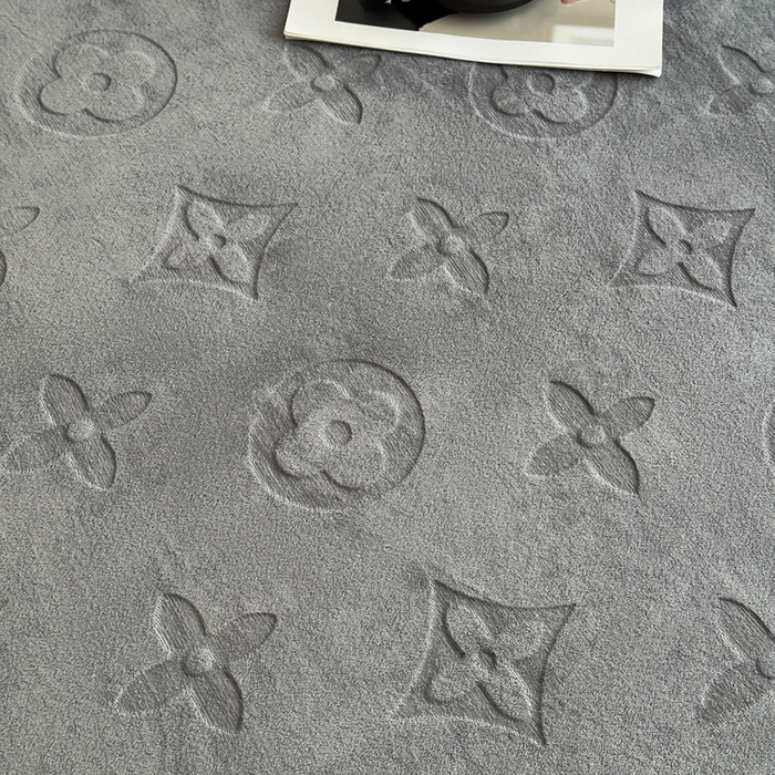 91家纺网 家纺一手货源 找家纺 2025新款200克加厚牛奶绒剪花床笠跨境直播爆款  高级灰