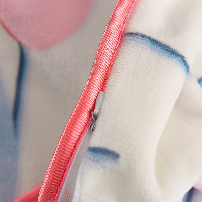 91家纺网 家纺一手货源 找家纺 牵依 2025新款牛奶绒小包边印花四件套 浪漫郁金香-浅粉