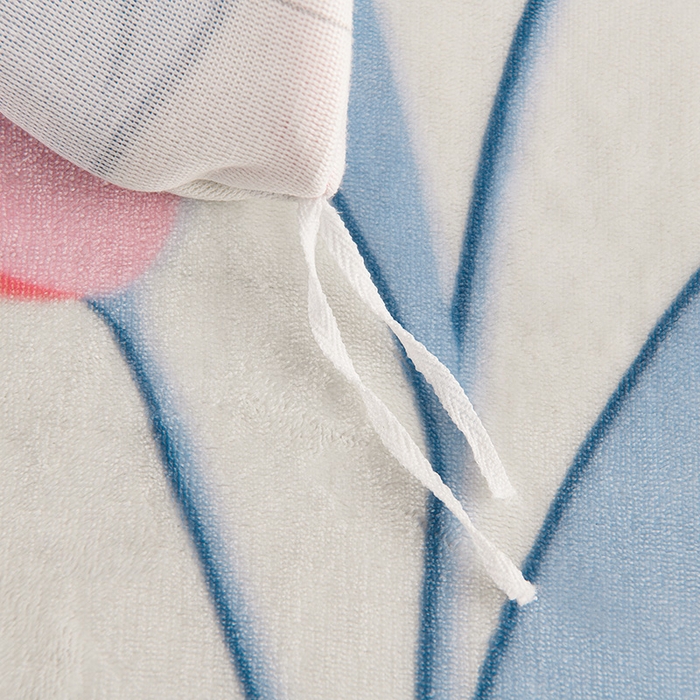 91家纺网 家纺一手货源 找家纺 牵依 2025新款牛奶绒小包边印花四件套 浪漫郁金香-浅粉