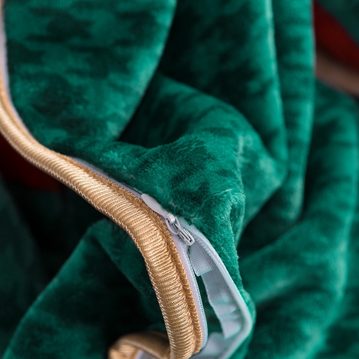 91家纺网 家纺一手货源 找家纺 牵依 2025新款牛奶绒小包边印花四件套 时尚英伦