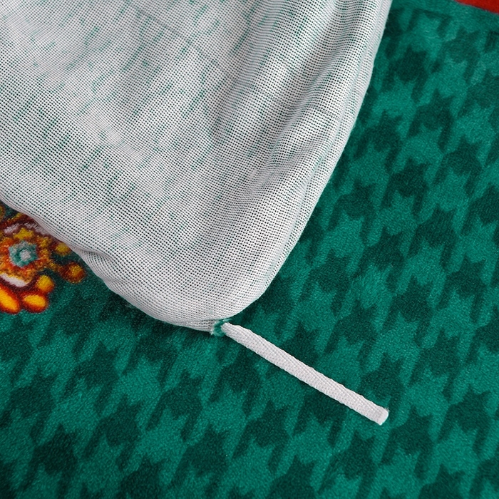 91家纺网 家纺一手货源 找家纺 牵依 2025新款牛奶绒小包边印花四件套 时尚英伦