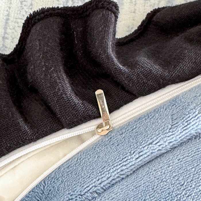 91家纺网 家纺一手货源 找家纺 大米家居 2025新款韩版美拉德风高克重雕花牛奶绒四件套-梦蝶系列 梦蝶-蓝