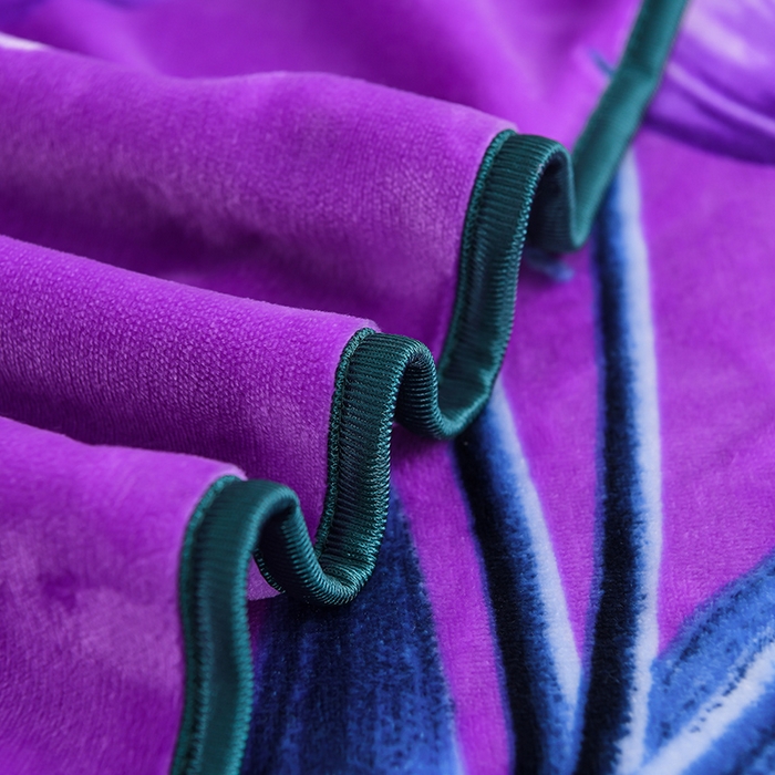 91家纺网 家纺一手货源 找家纺 牵依 2025新款牛奶绒小包边印花四件套 郁金香