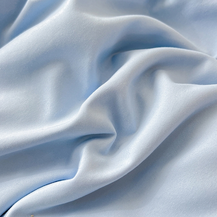 91家纺网 家纺一手货源 找家纺 后庭寝室 2025新款亲肤舒适柔软亲肤花边蝴蝶结四件套-如愿 如愿-浅蓝