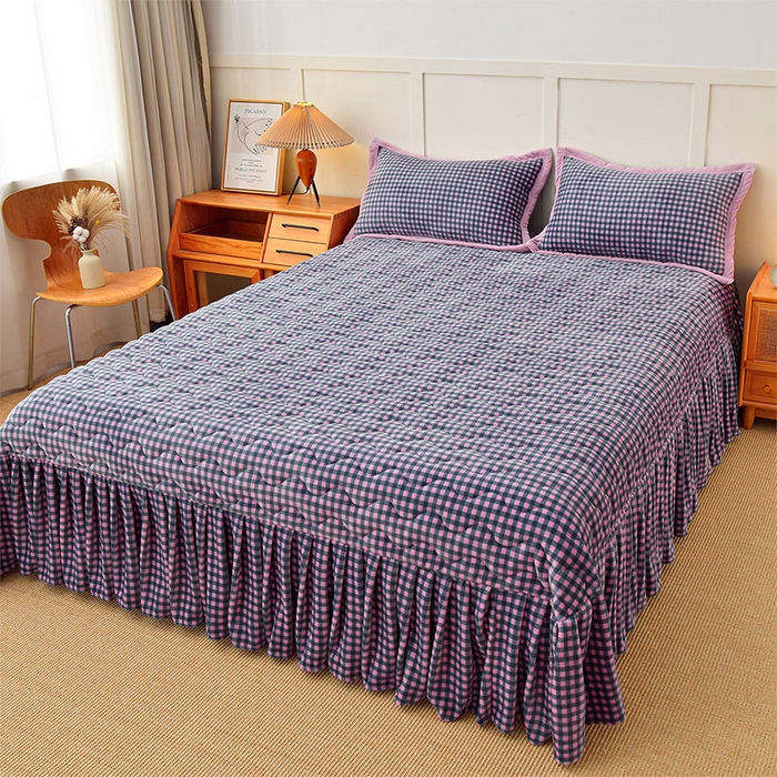 91家纺网 家纺一手货源 找家纺 （总）茉保家纺 2025新款无印风款牛奶绒床盖