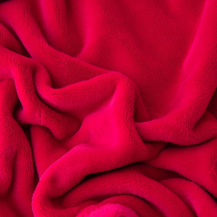 91家纺网 家纺一手货源 找家纺 茉保家纺 2024新款无印风款牛奶绒床盖四件套 红小格