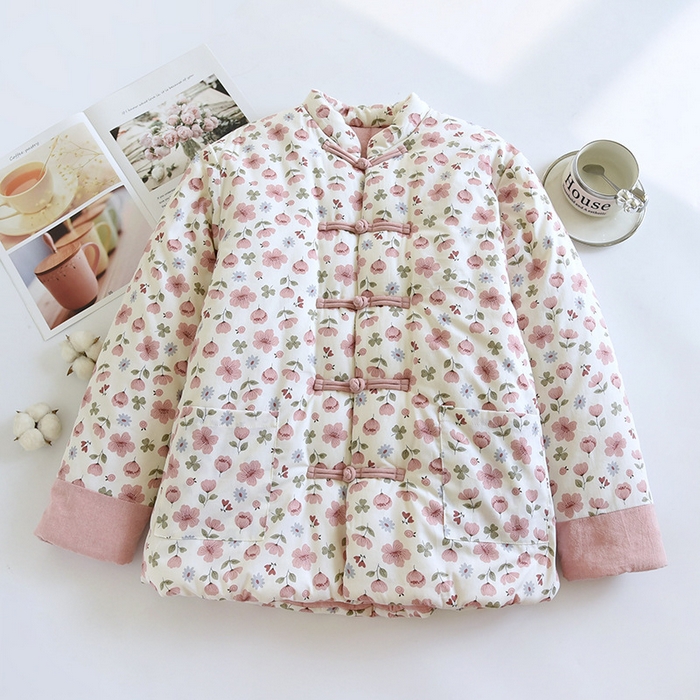 91家纺网 家纺一手货源 找家纺 （总）洛兰沙家居馆【只代发】【只代发】 2025新款纯棉花手工棉袄女士冬季加厚保暖棉衣冬季纯棉花手工棉衣保暖棉服中式传统妈妈装棉袄盘扣碎花