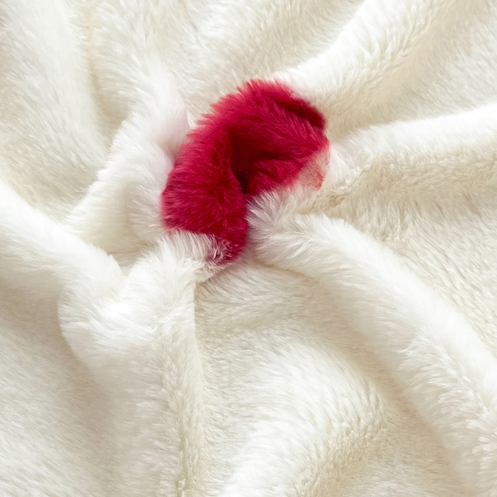 91家纺网 家纺一手货源 找家纺 雅居纺家纺 2025新款高克重兔绒印花单床笠-爱心 爱心-红