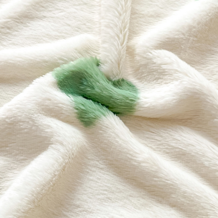 91家纺网 家纺一手货源 找家纺 雅居纺家纺 2025新款高克重兔绒印花单床笠-爱心 爱心-绿