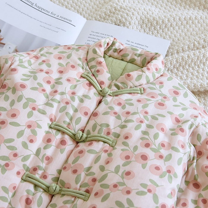 91家纺网 家纺一手货源 找家纺 （总）洛兰沙家居馆【只代发】【只代发】 2025新款纯棉花手工棉袄女士冬季加厚保暖棉衣冬季纯棉花手工棉衣保暖棉服中式传统妈妈装棉袄盘扣碎花