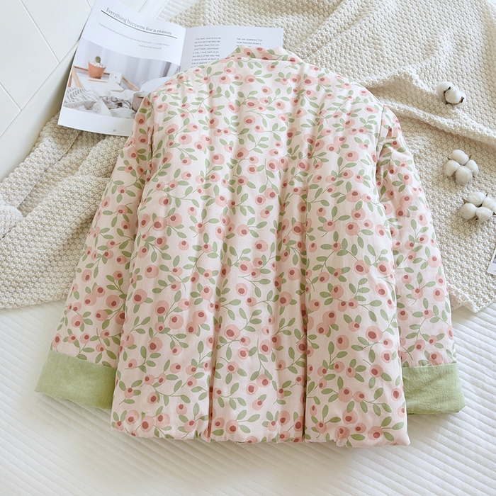 91家纺网 家纺一手货源 找家纺 （总）洛兰沙家居馆【只代发】【只代发】 2025新款纯棉花手工棉袄女士冬季加厚保暖棉衣冬季纯棉花手工棉衣保暖棉服中式传统妈妈装棉袄盘扣碎花