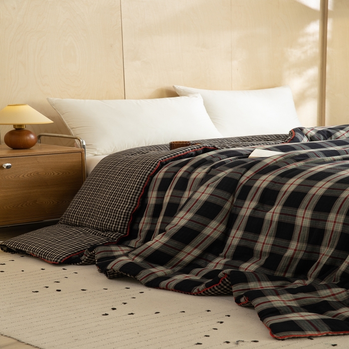 91家纺网 家纺一手货源 找家纺 （总）棉小二-2025新款全棉色织提花被