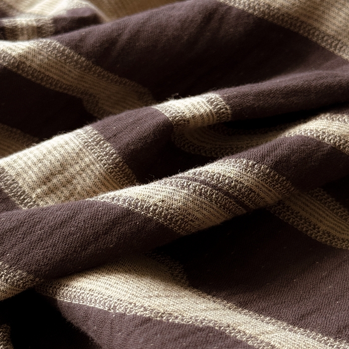 91家纺网 家纺一手货源 找家纺 棉小二-2025新款全棉色织提花被 黑布林